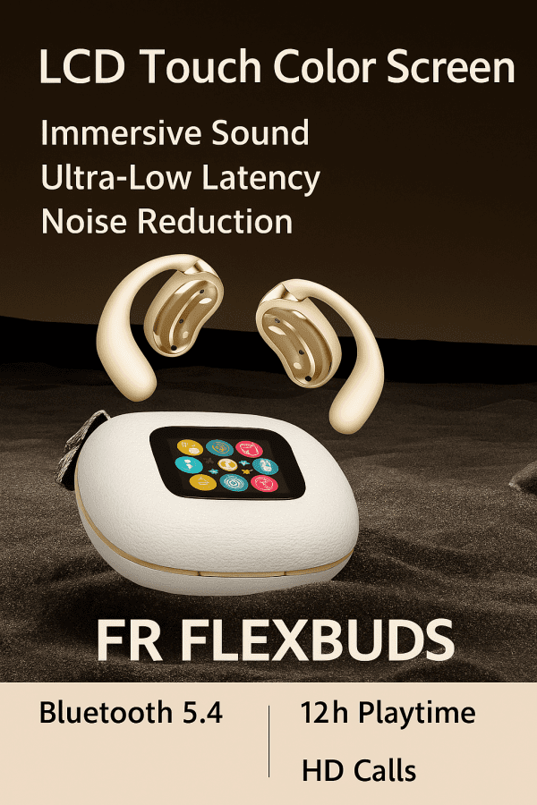 FR FlexBuds™ – AI-Powered Wireless Earbuds with Smart Translation & HiFi Sound - Image 3