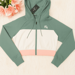 Ruby Colorblock Crop Hoodie