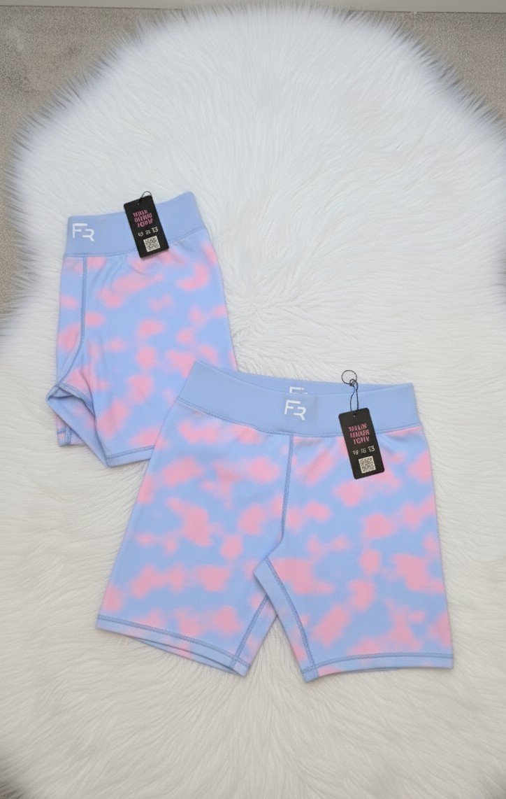 Cloud9 Tie-Dye Biker Shorts